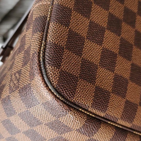 Louis Vuitton NEVERFULL MM Damier Ebene in cherry - Picture 12 of 16